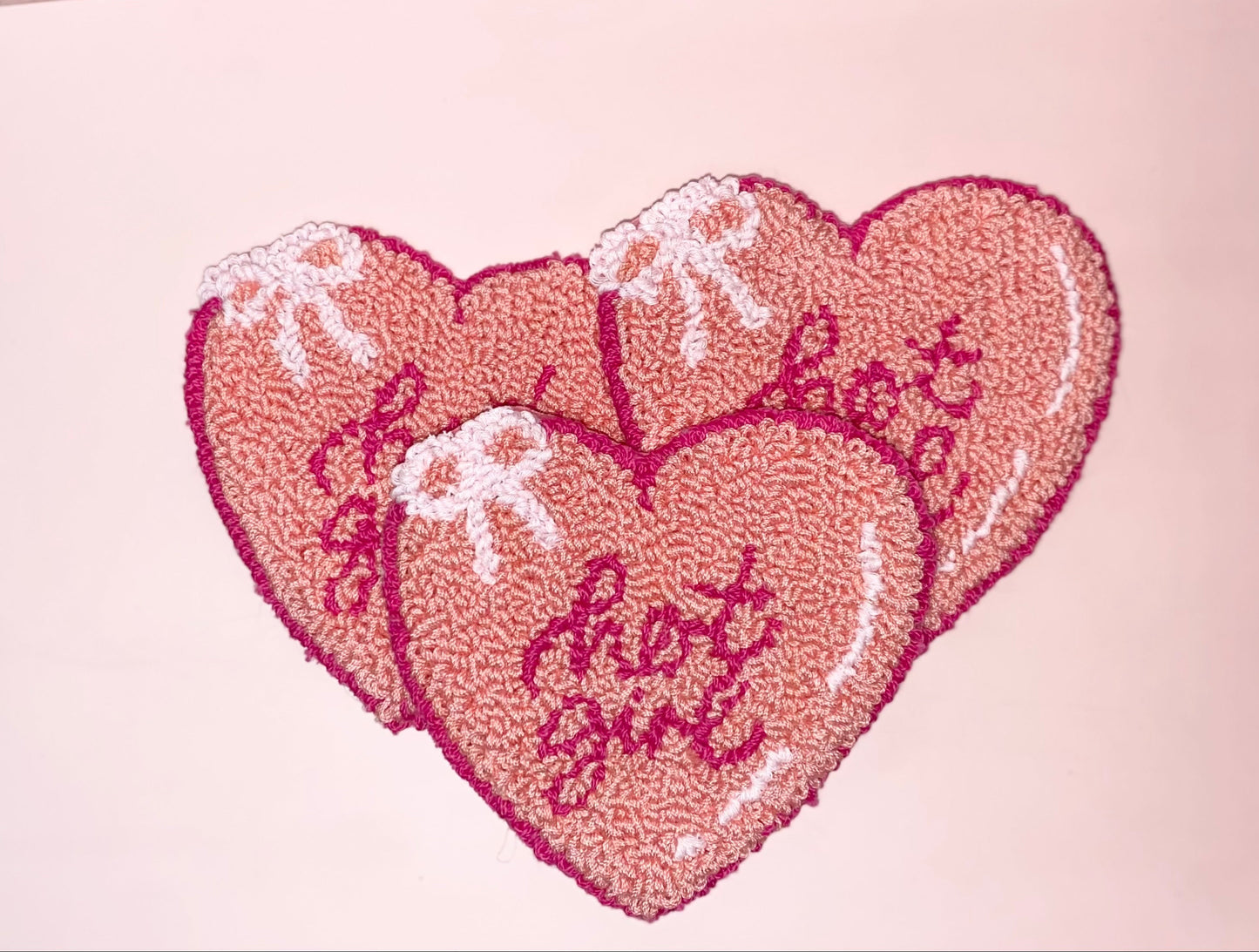 "Hot Girl" Heart Mug Rug