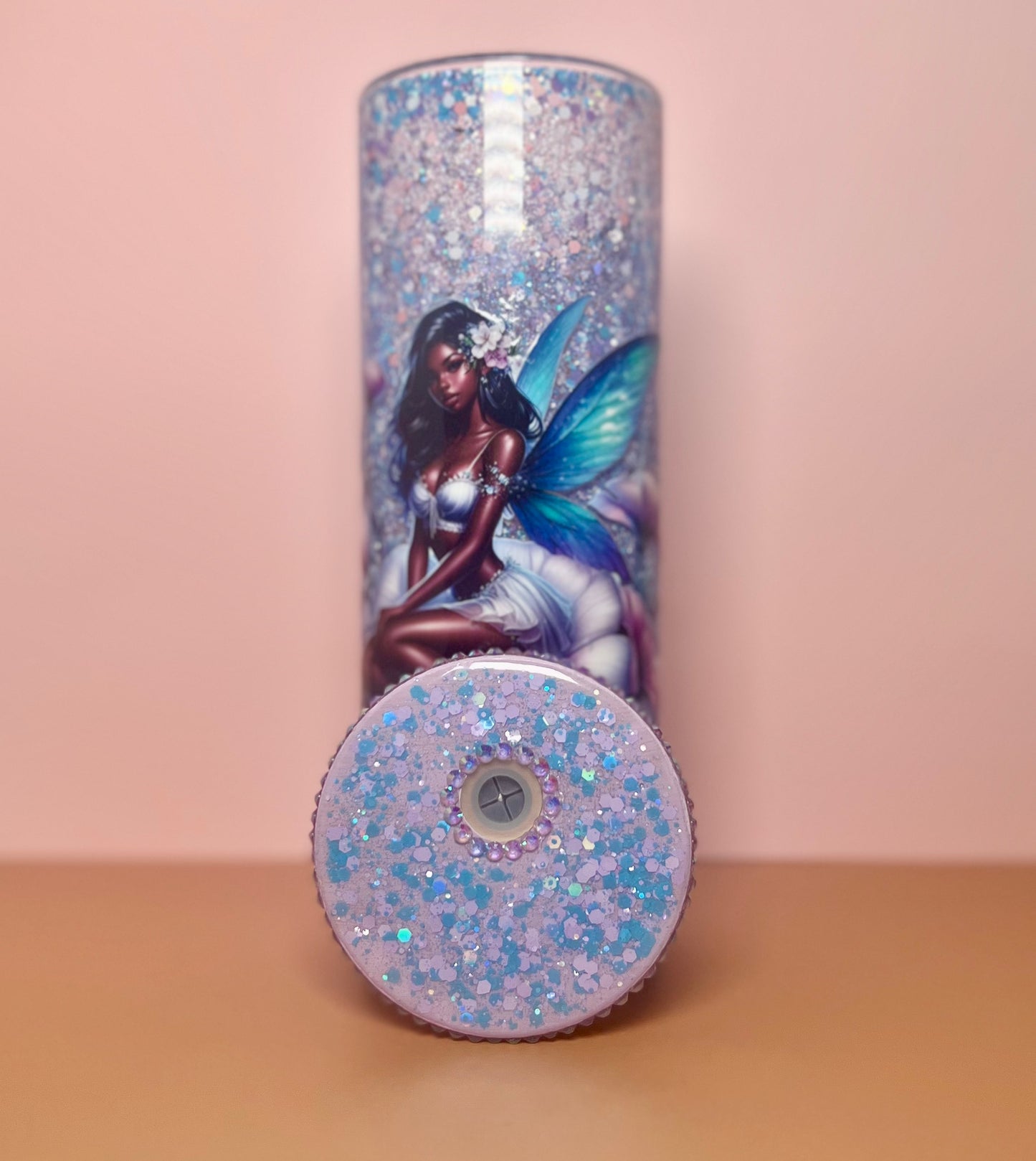 Purple Fairy Glass Snowglobe