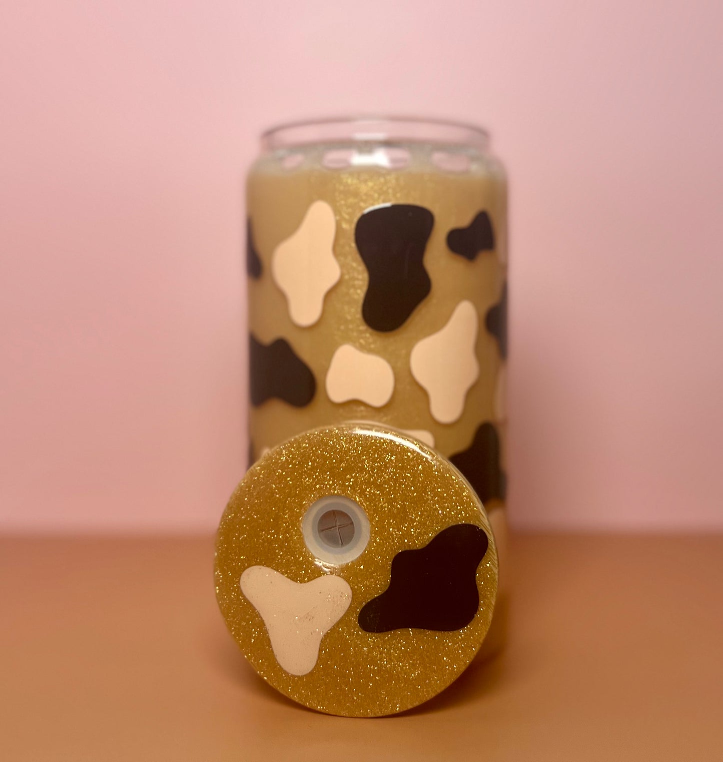 Golden Milky Snow Globe Cup