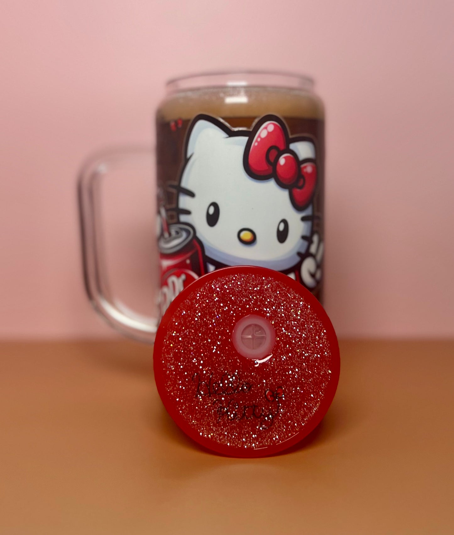 Dr.Pepper Inspired HK Glass Cup