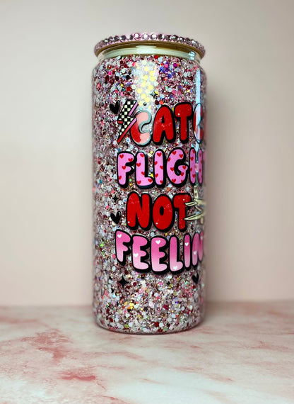 Catch Flights Not Feelings Snowglobe Tumbler