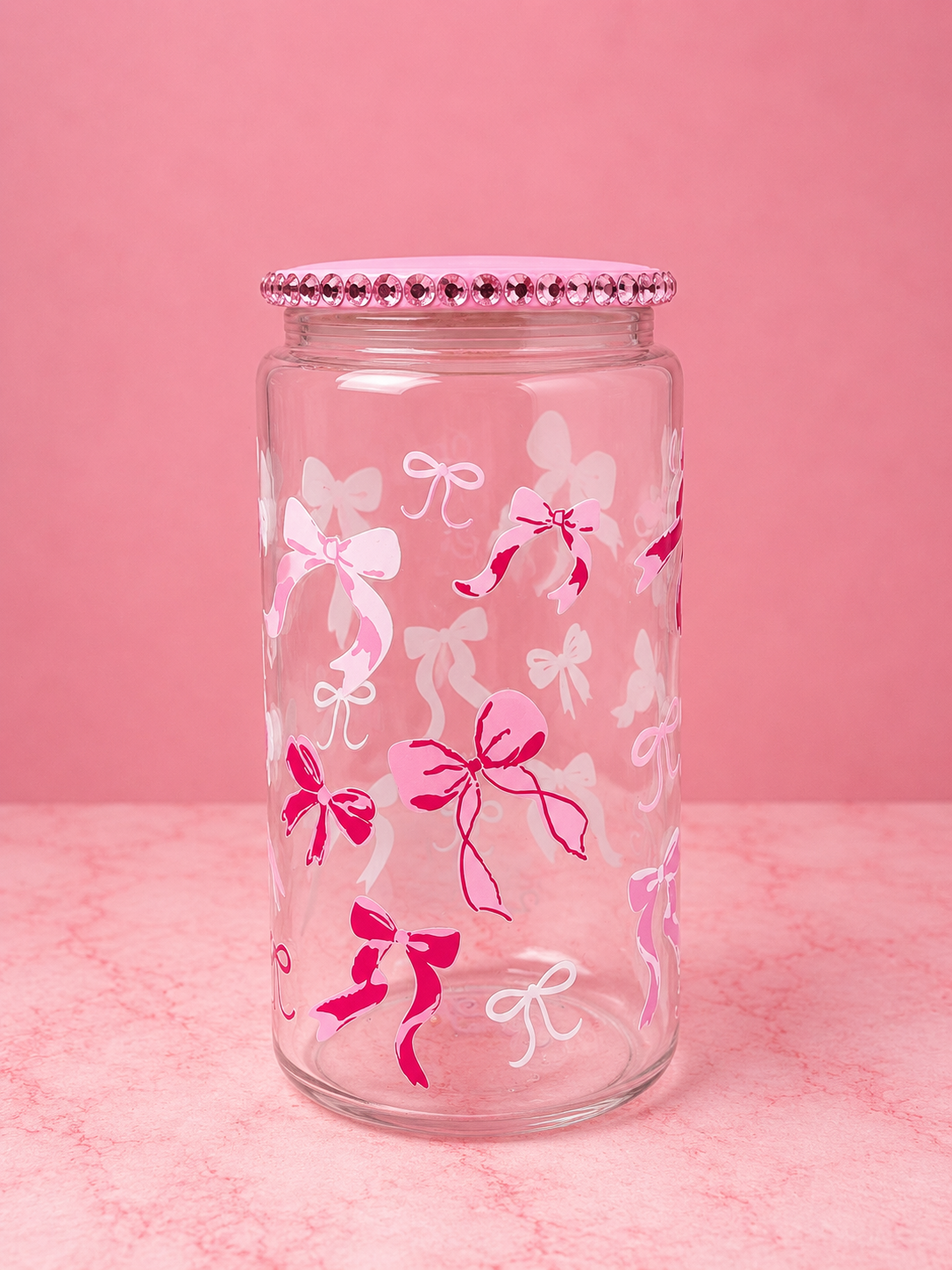 Coquette Bow Glass Cup