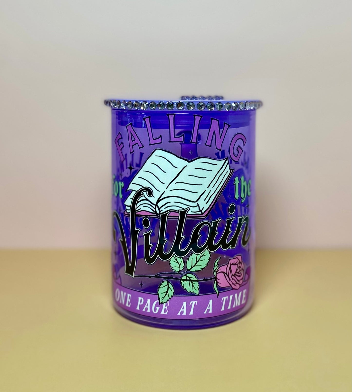 Falling For The Villain Glass Mug