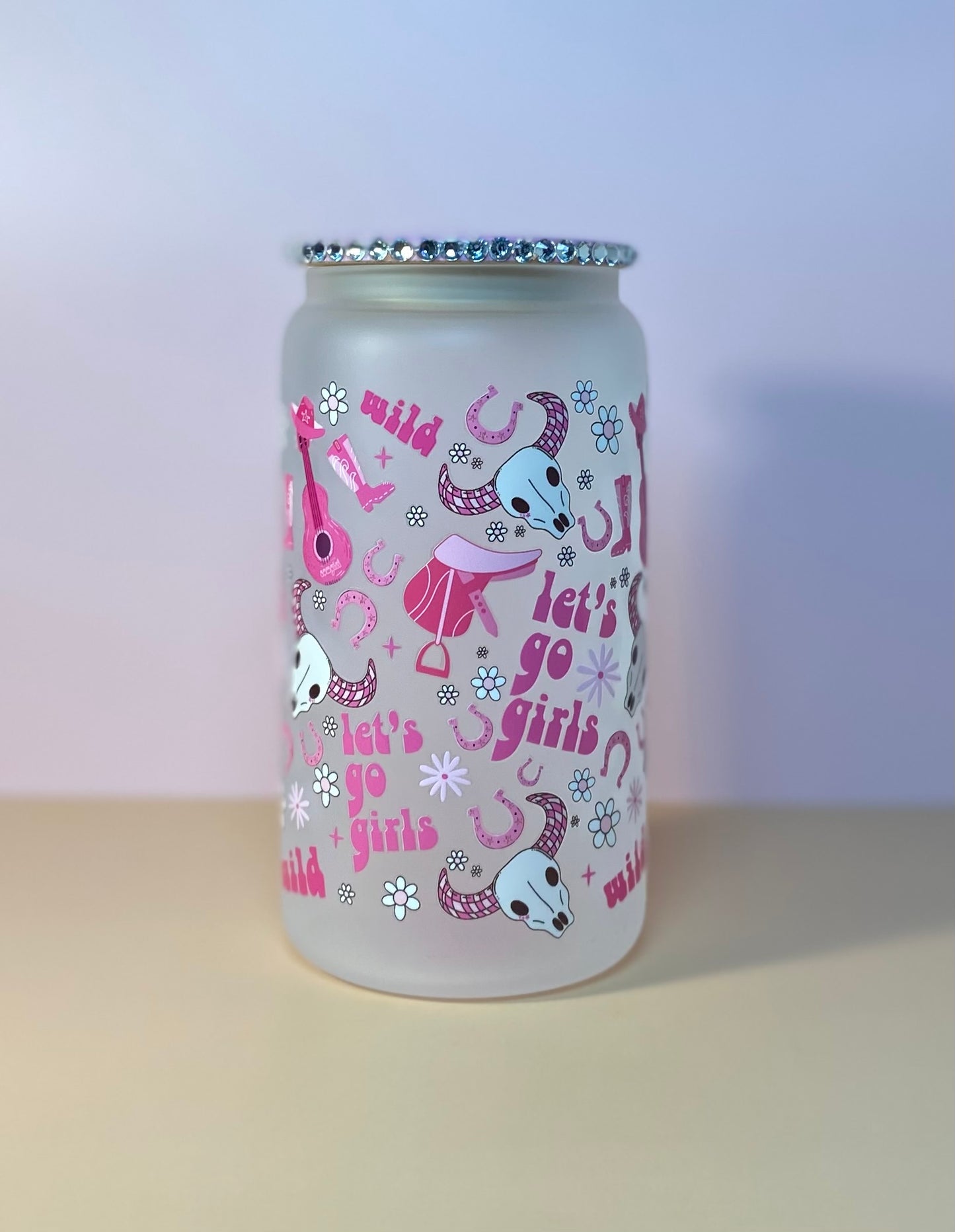 Let’s Go Girls Glass Cup