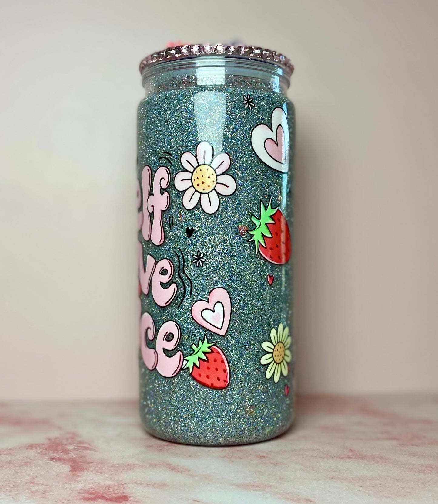 Self Love Juice Snowglobe Tumbler