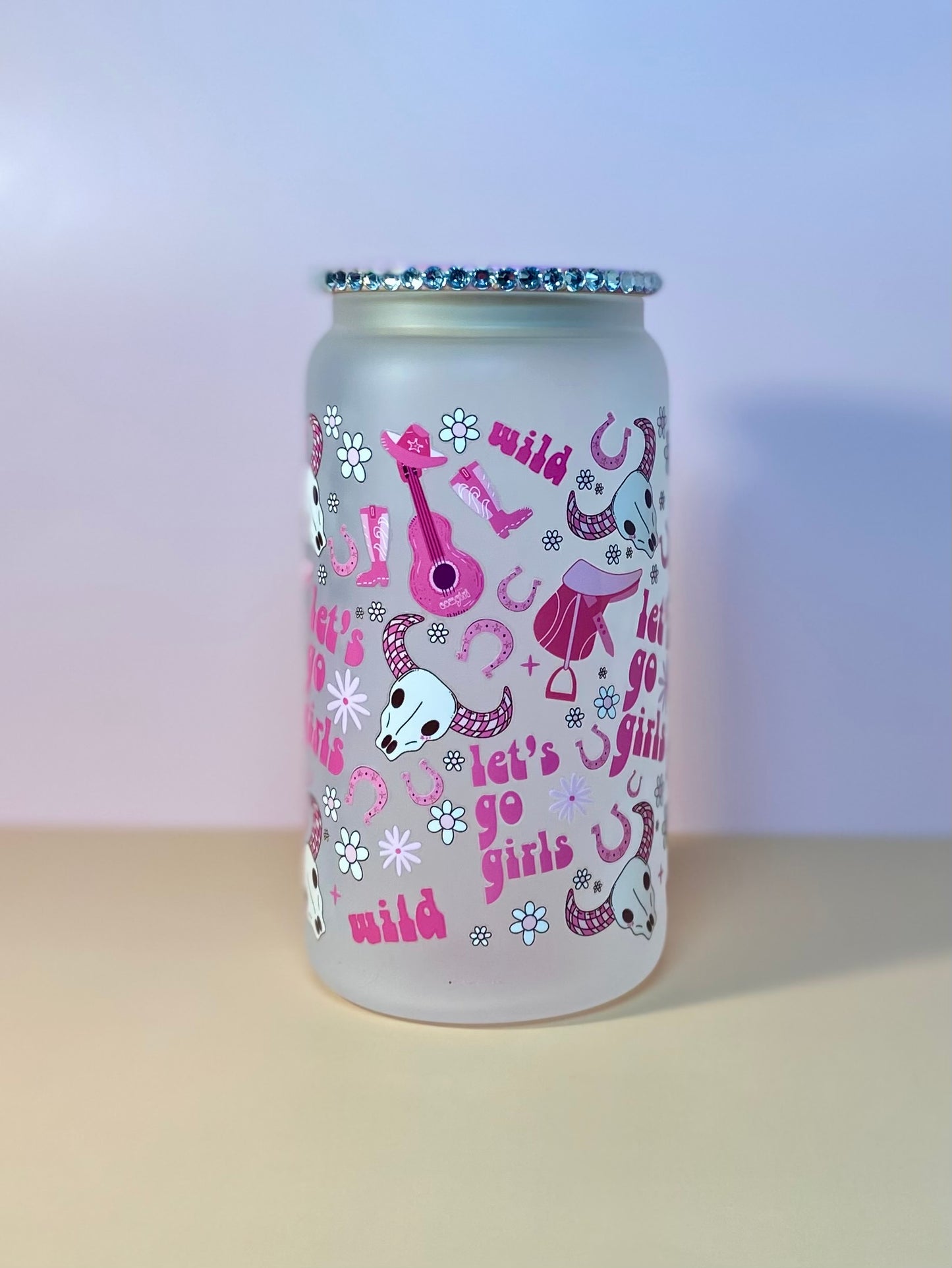 Let’s Go Girls Glass Cup