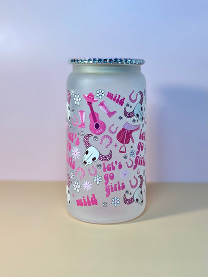 Let’s Go Girls Glass Cup