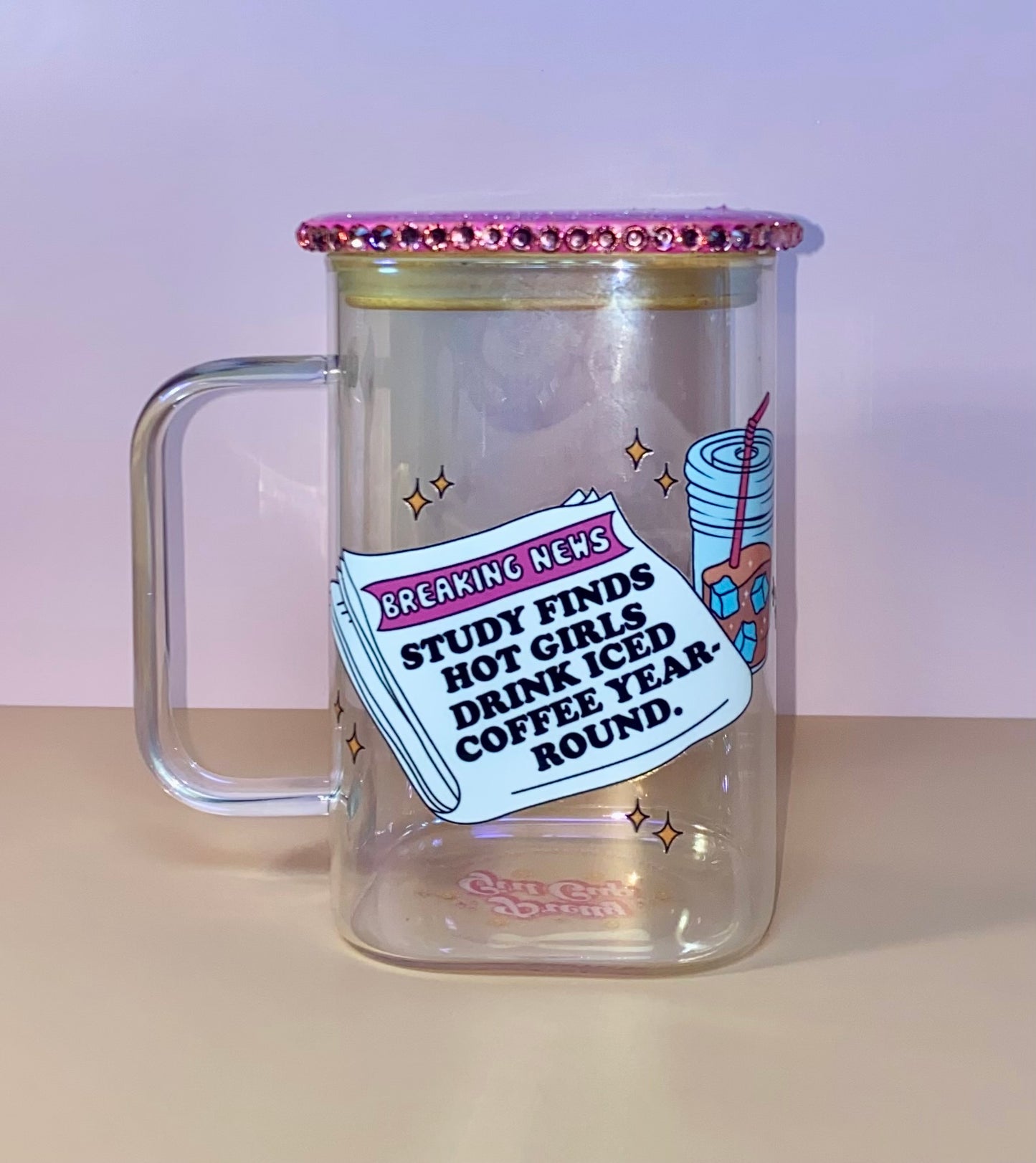 Breaking News Square Glass Mug