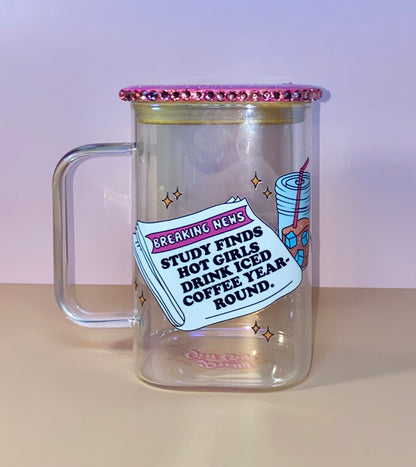 Breaking News Square Glass Mug
