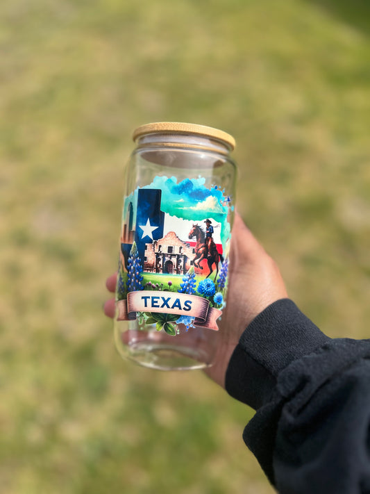 Texas Glass cup