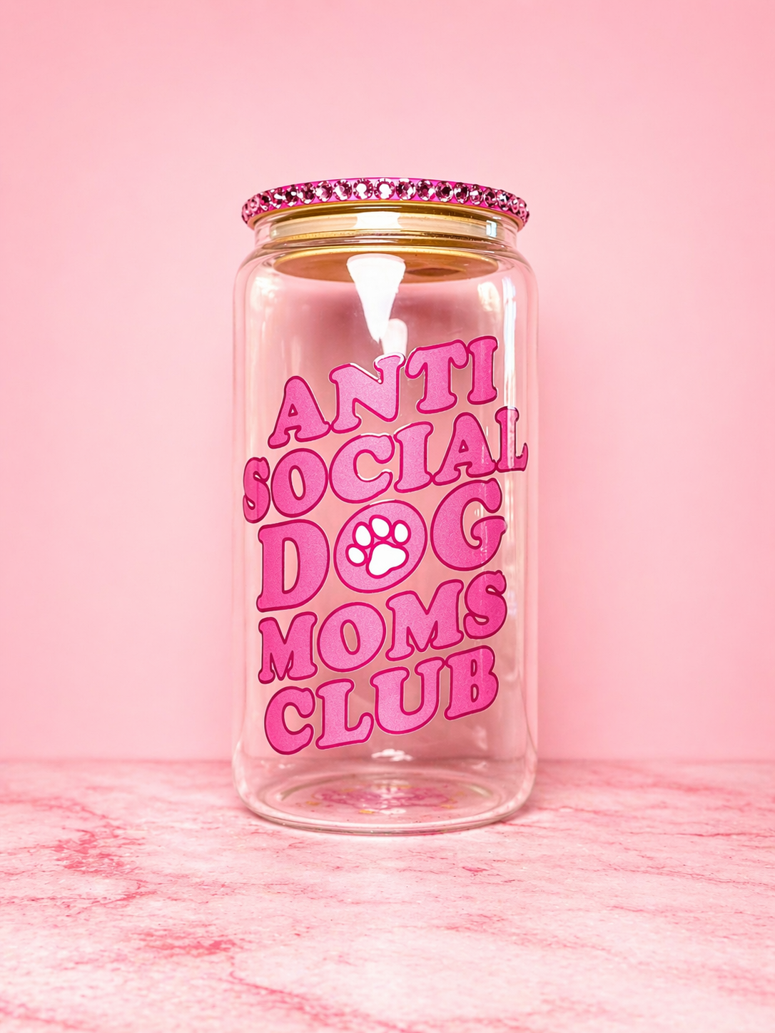 Anti Social Dog Moms Club Tumbler