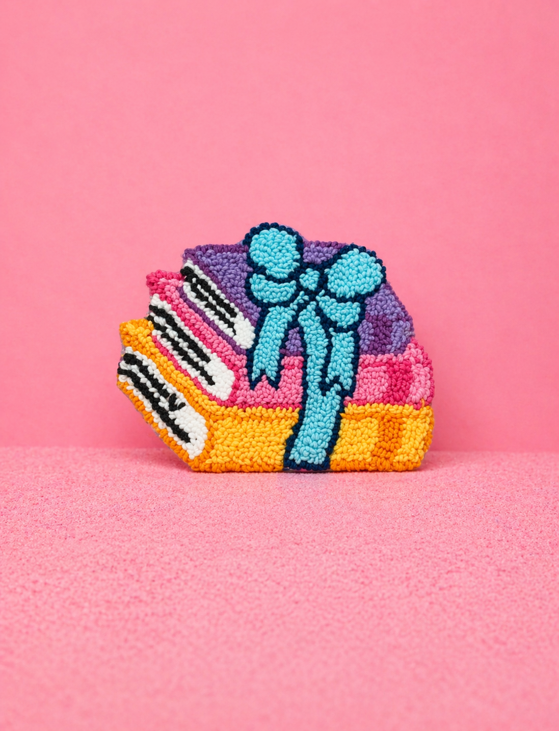 Book Stack Mug Rug