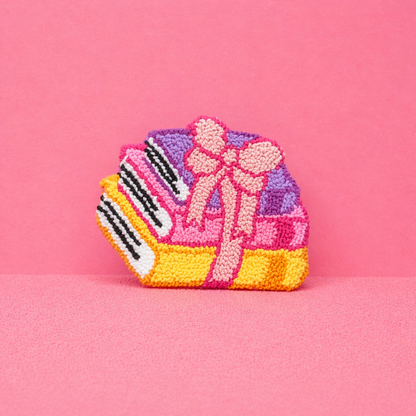 Book Stack Mug Rug
