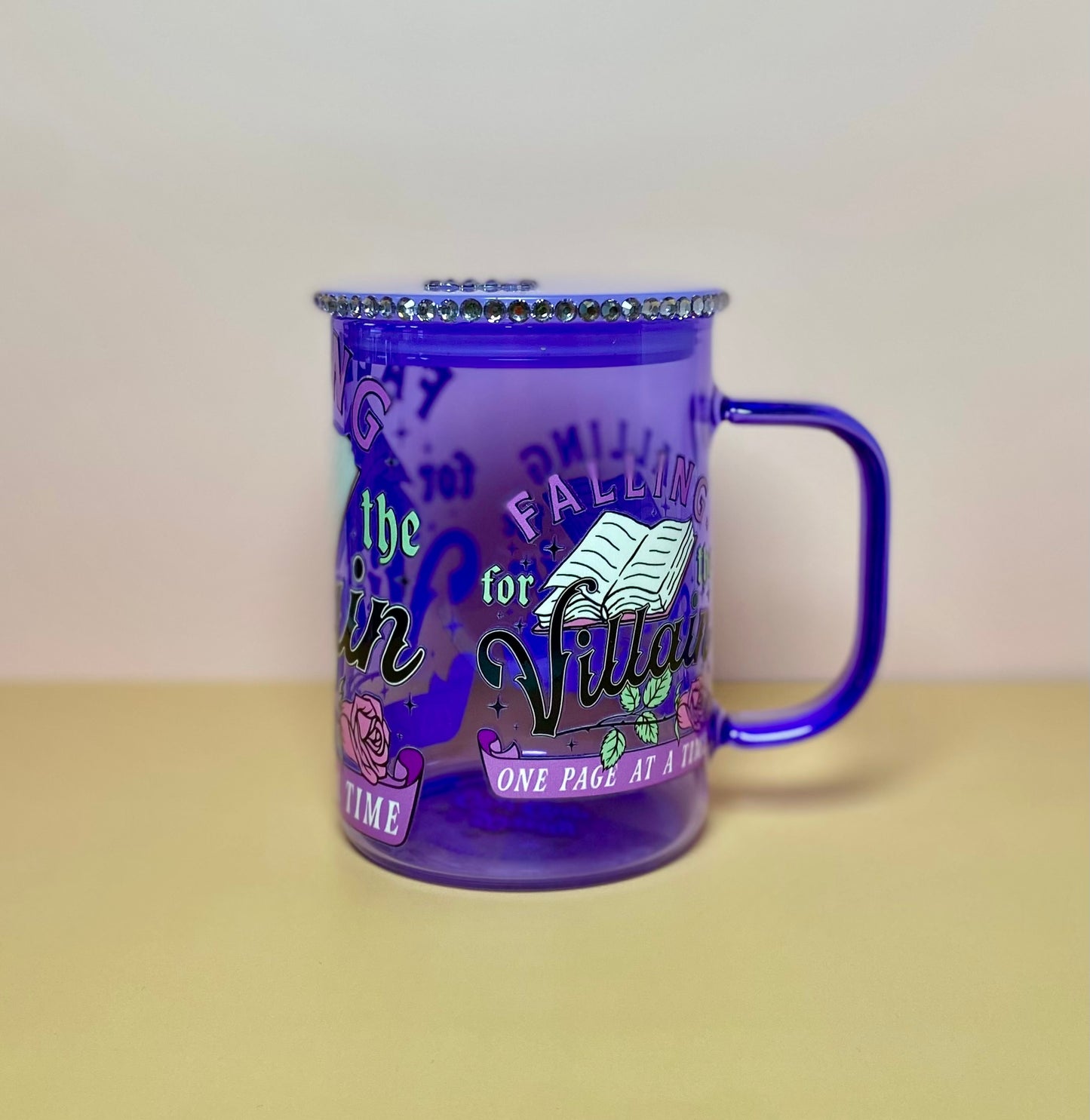 Falling For The Villain Glass Mug