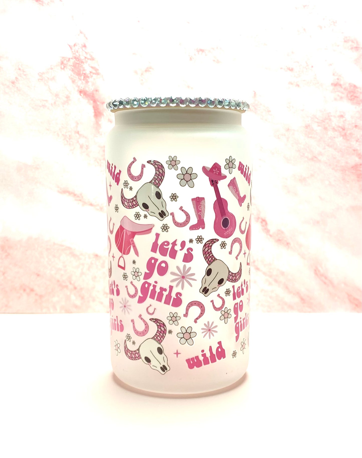 Let’s Go Girls Glass Cup
