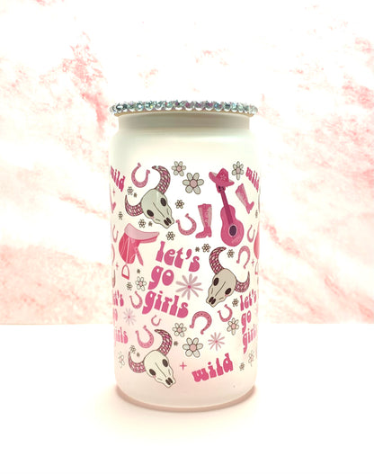 Let’s Go Girls Glass Cup