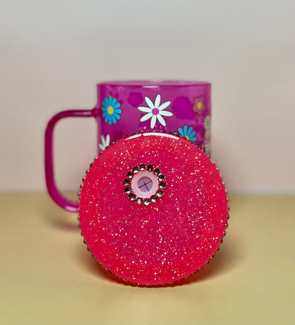 Fueled By Coffee And Anxiety Glass Mug