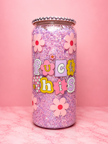 Groovy Fck This Snowglobe Tumbler