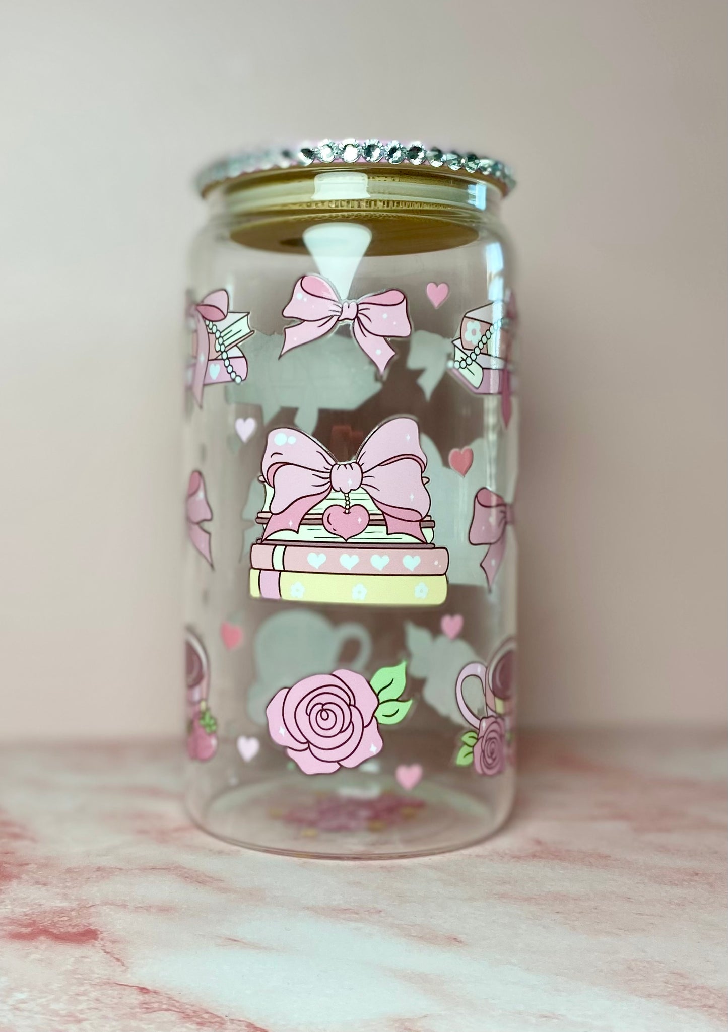 Pastel Bookish Aesthetic Tumbler