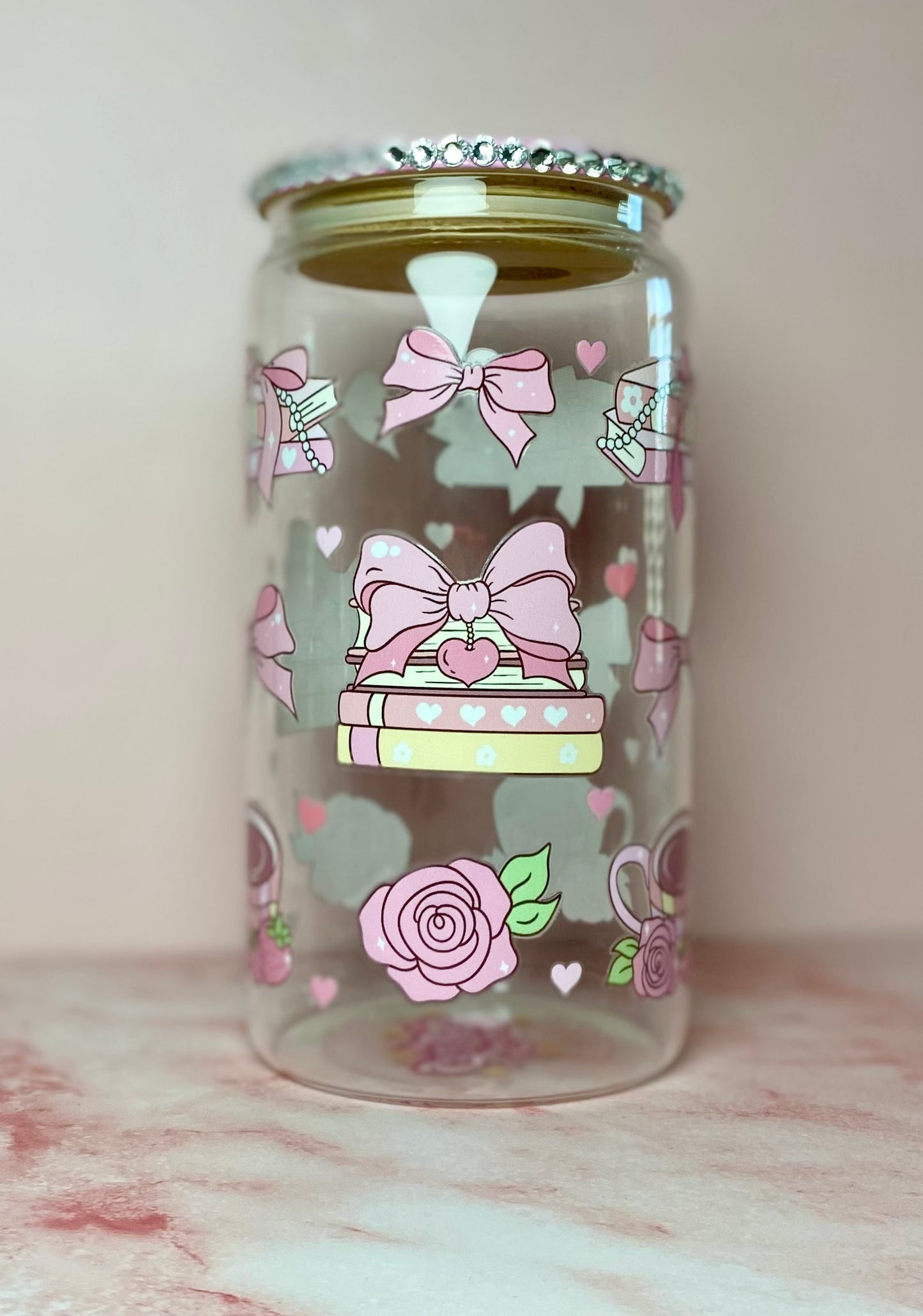 Pastel Bookish Aesthetic Tumbler