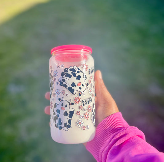 Cute Milky Moo Snow Globe Cup