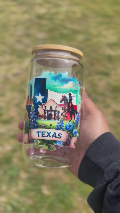 Texas Glass cup